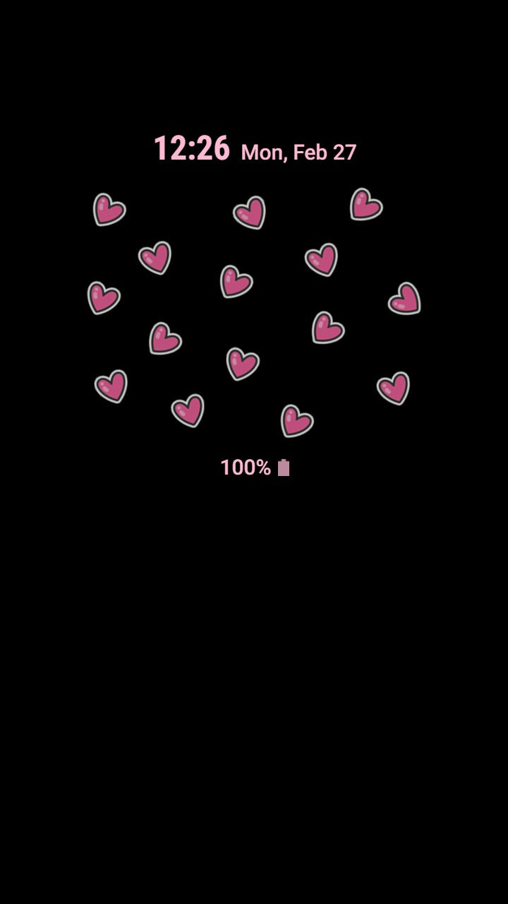 縮圖：Papercut Pink Heart Pattern
