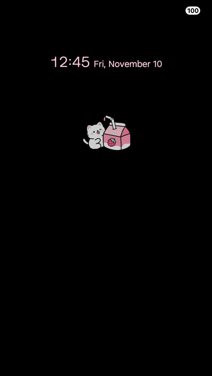 縮圖：Caro Cute Kitten And Strawberry Milk