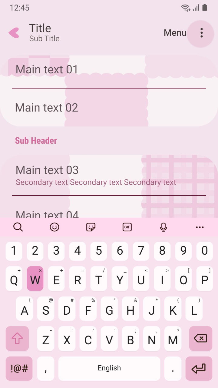 縮圖：Pink Heart_Checkered Lace Pattern