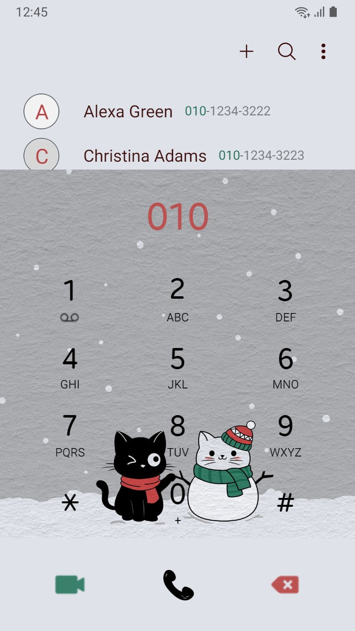 縮圖：Animated Snowcat And Blackcat