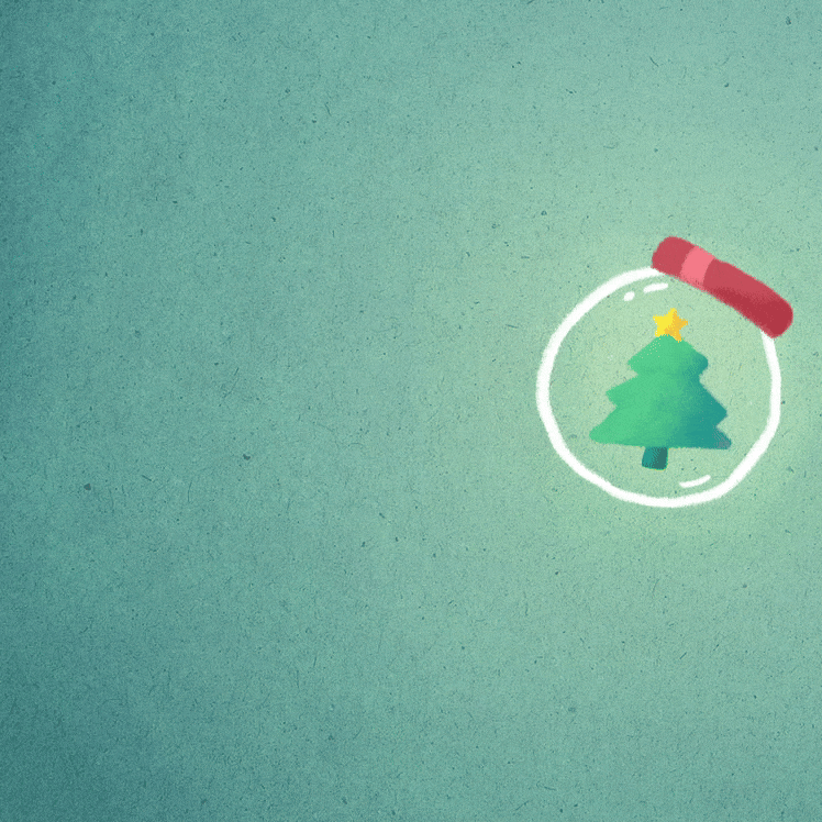 縮圖：Animated Cute Xmas Pine Tree In The Bottle (Video)