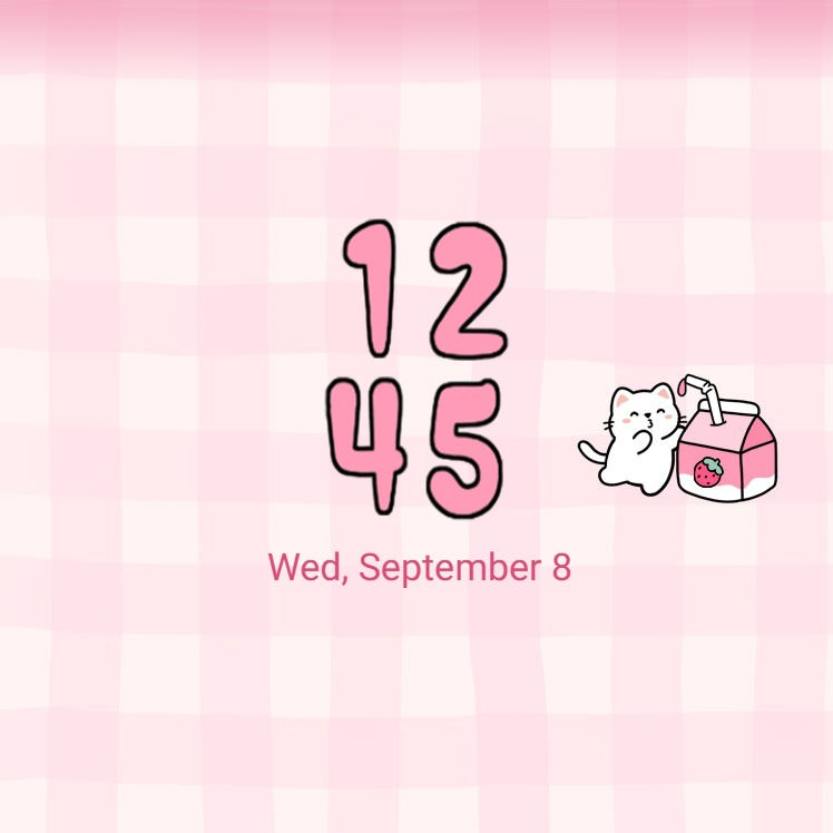 縮圖：Caro Cute Kitten And Strawberry Milk