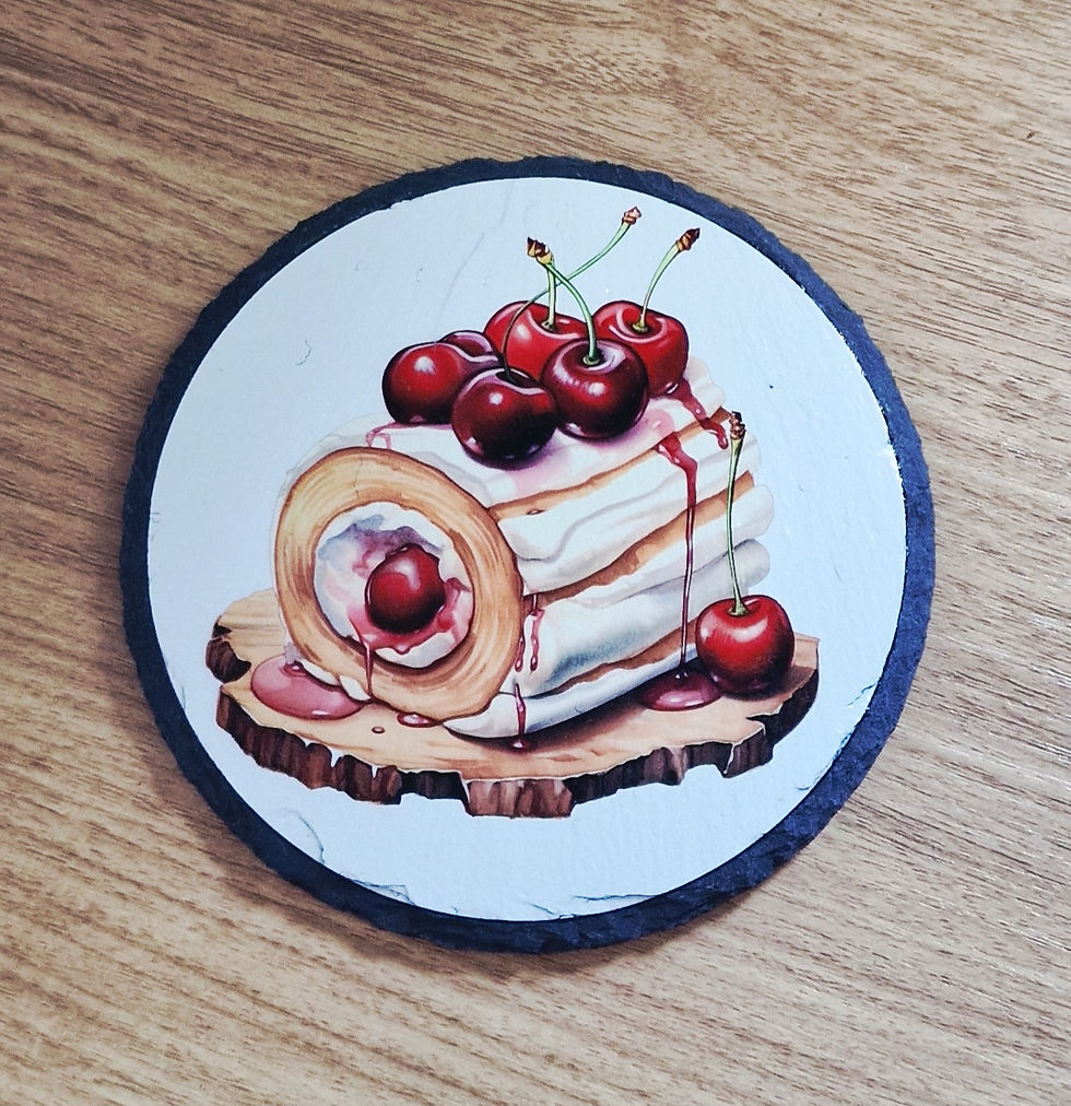 Thumbnail: Delicious Dessert slate coasters set of 4