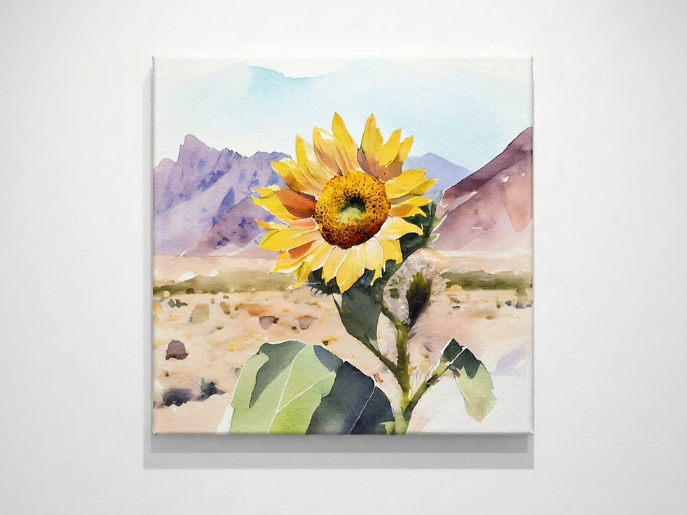 Thumbnail: Sunflower canvas art set of 4