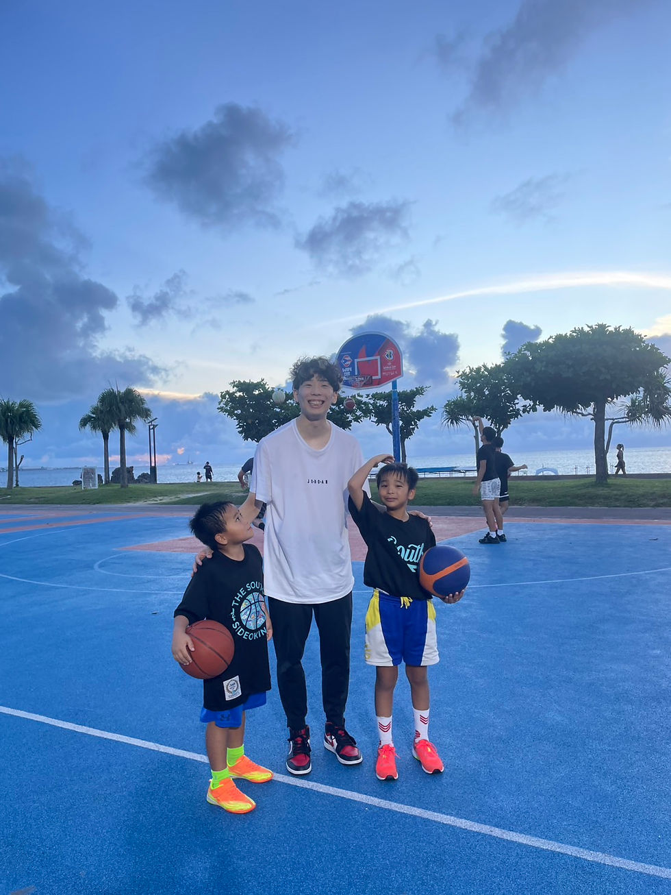沖縄県北谷市のストリートバスケコート アラハビーチを訪問