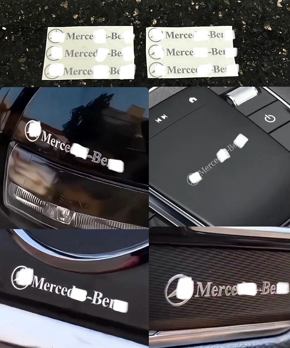 Metalik Sticker 3 Adet