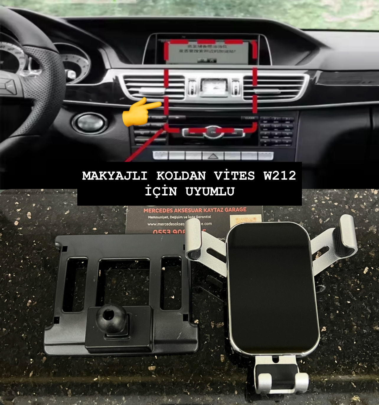 MERCEDES W212 TELEFON TUTACAĞI