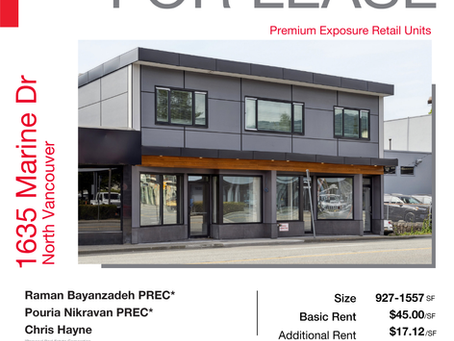 New Listing! Retail units with Premium Exposure  For Lease | North Vancouver