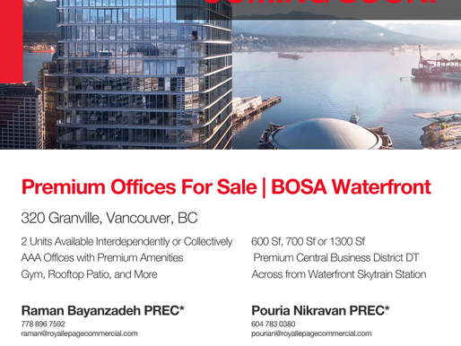 COMING SOON! Premium Offices For Sale | Downtown Vancouver