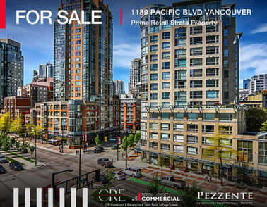 For Sale | Prime 910 SF Retail Strata Opportunity in Yaletown, Downtown Vancouver