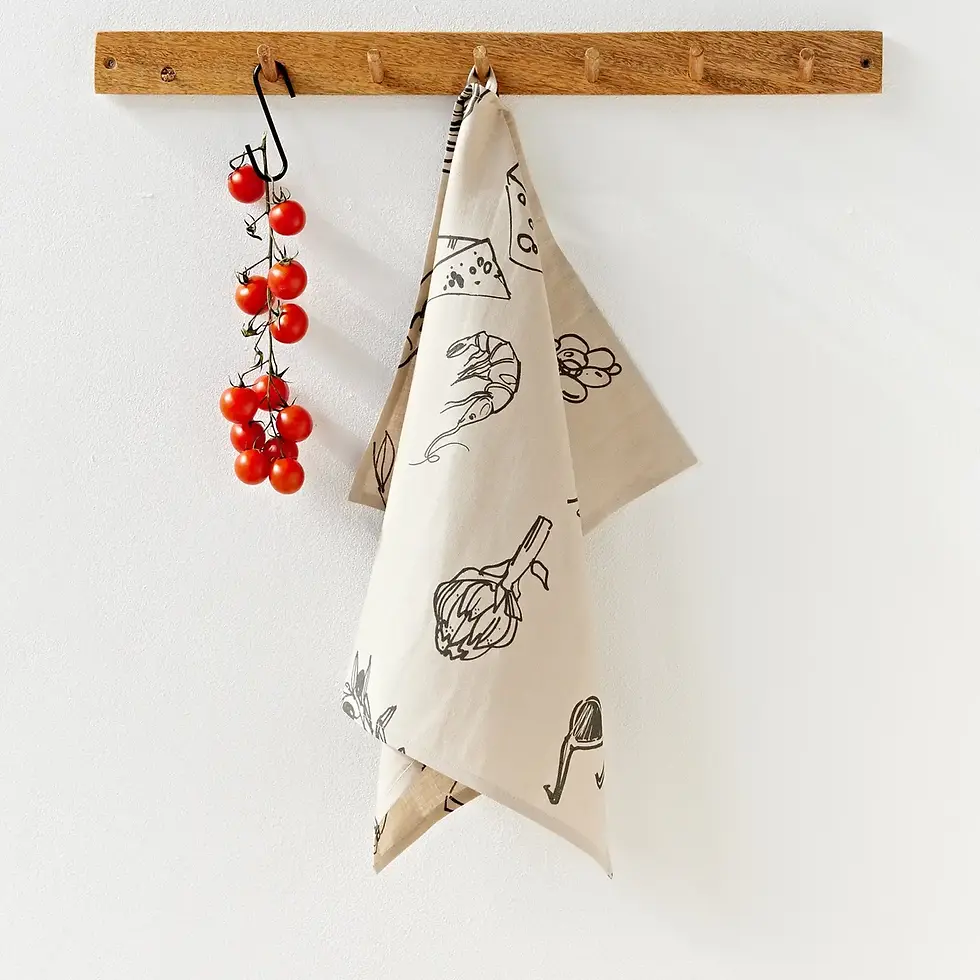 Italian Summer Linen Tea Towel