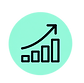 Growth chart icon representing marketplace management