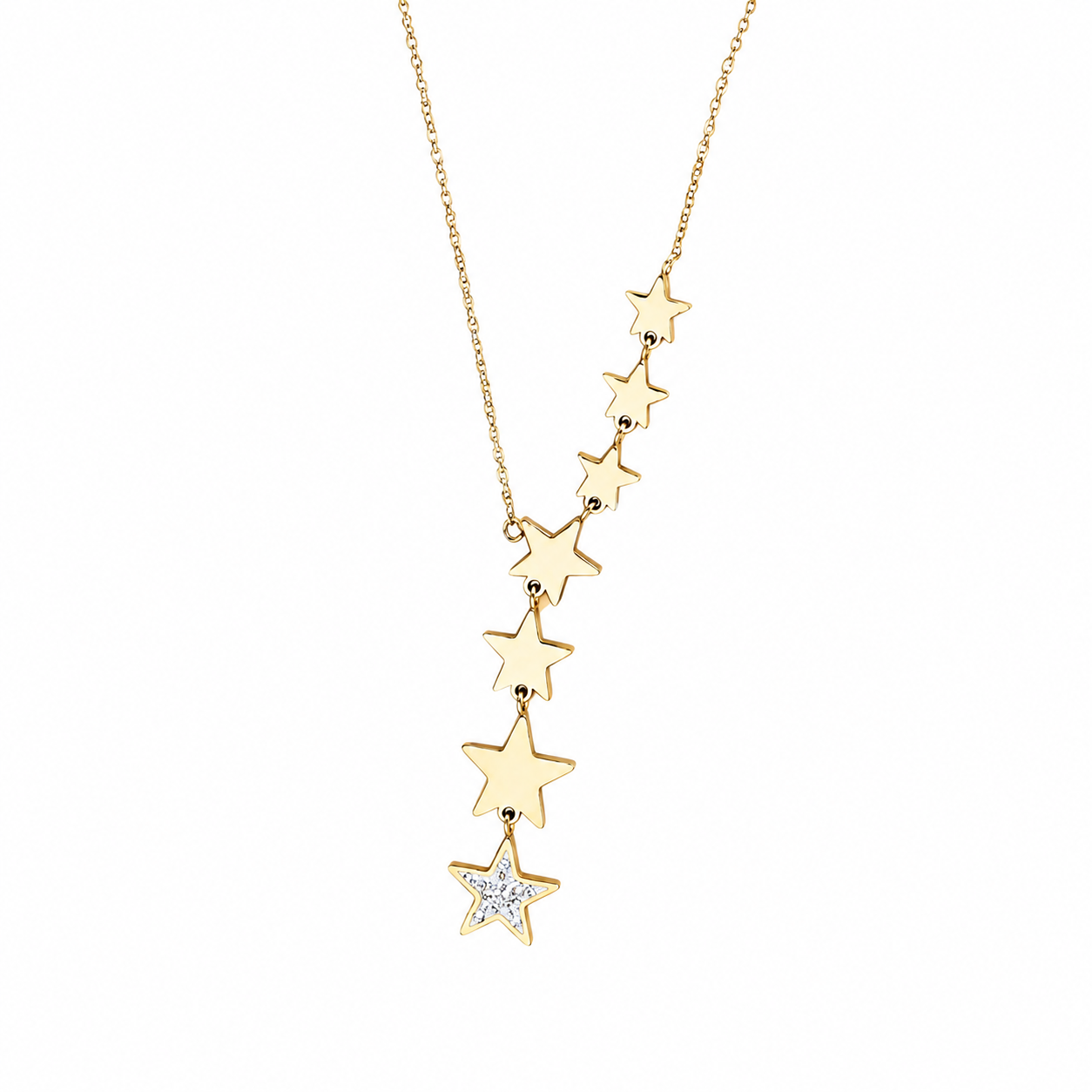 Collana in lega metallica waterproof, placcata oro 18K