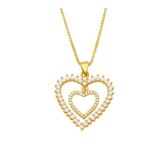 Collana Donna Stile Punk - Cuori