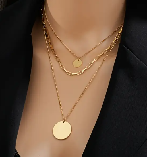 Miniatura: Collana in Acciaio SS 316L placcato ORO 13K