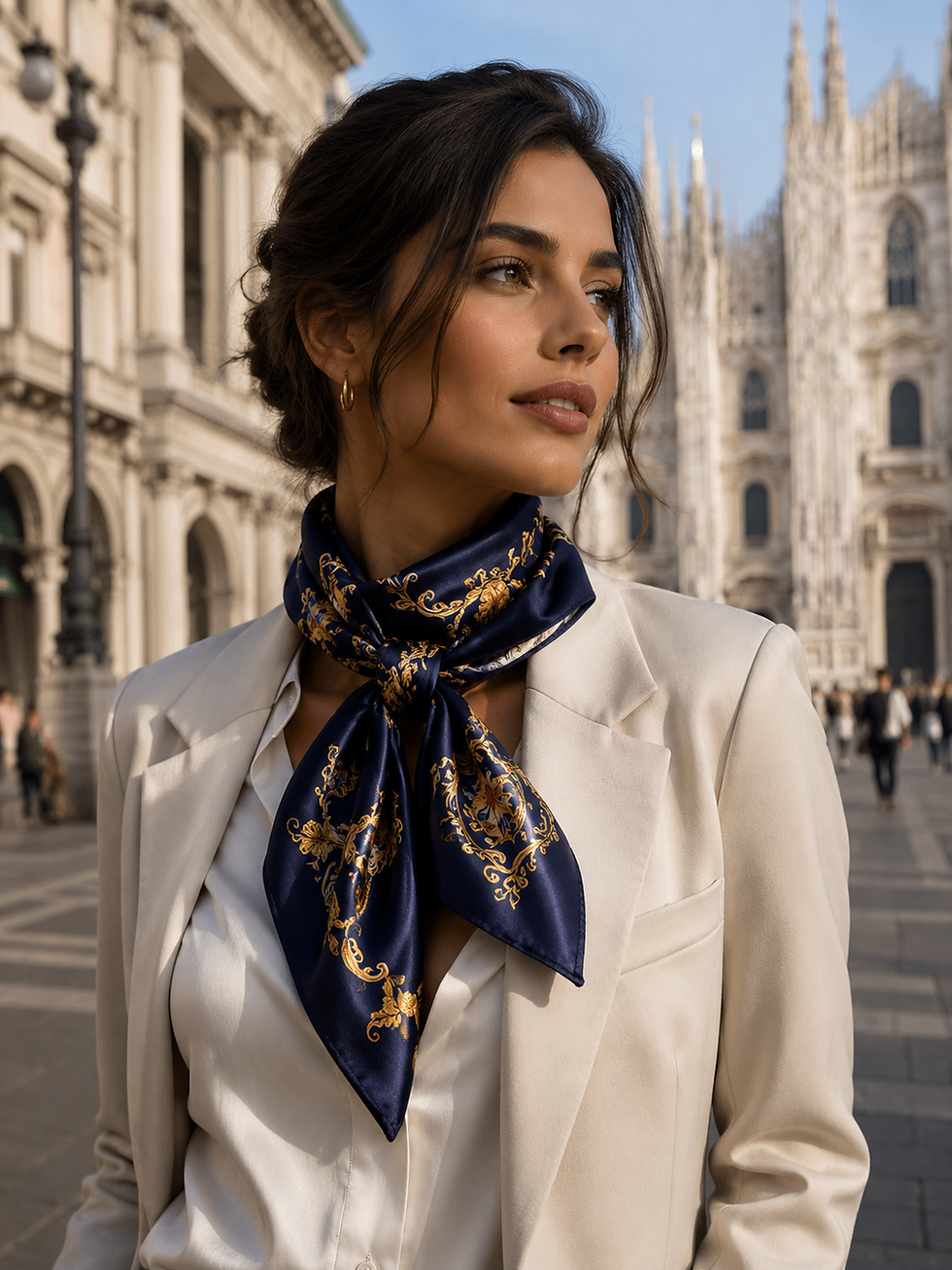 Thumbnail: 100% Pure Natural Silk Foulard