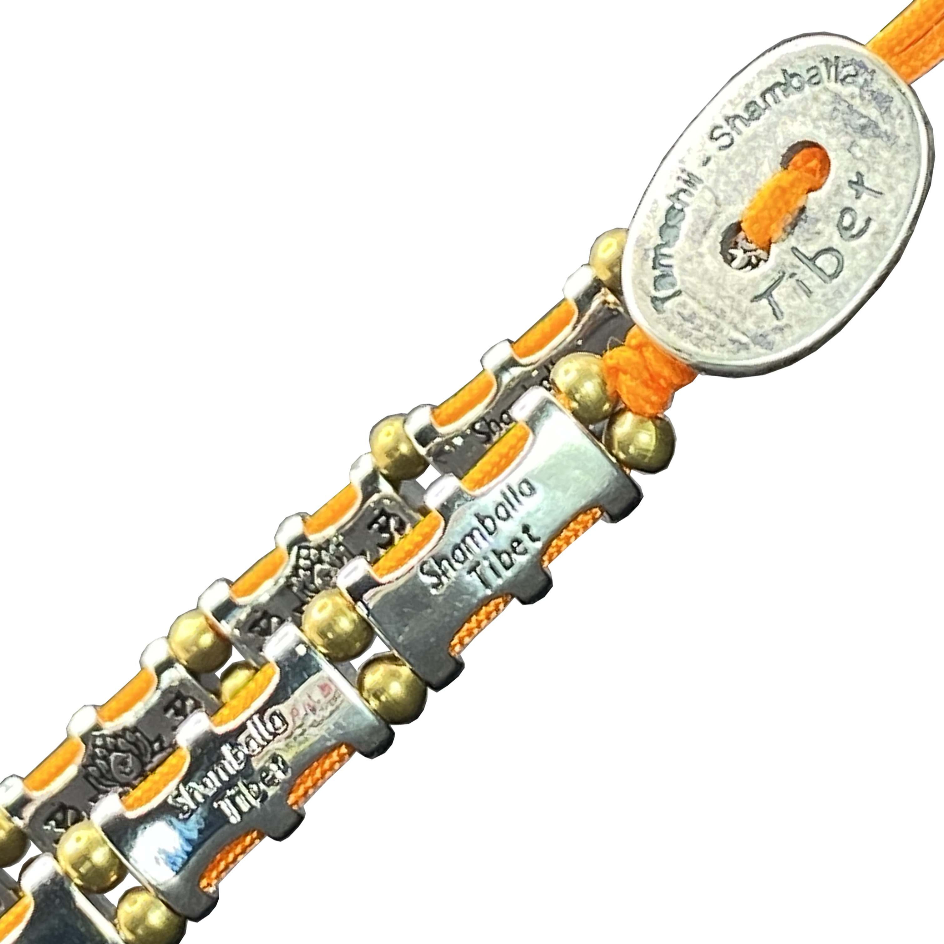 Bracciale Tamashii Shamballa LOTUS Arancio