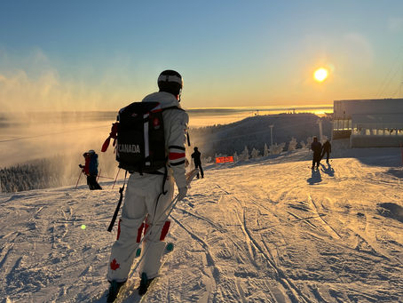 Arrivé à Ruka, Finlande