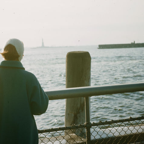 1950s barbie viewing statue of liberty