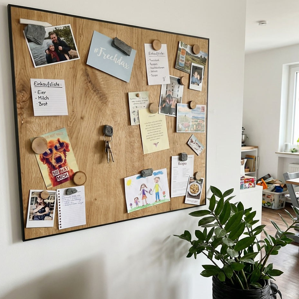 Magnettafel Eiche Sondermaß 100x90cm