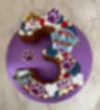 Children's number cake £50
