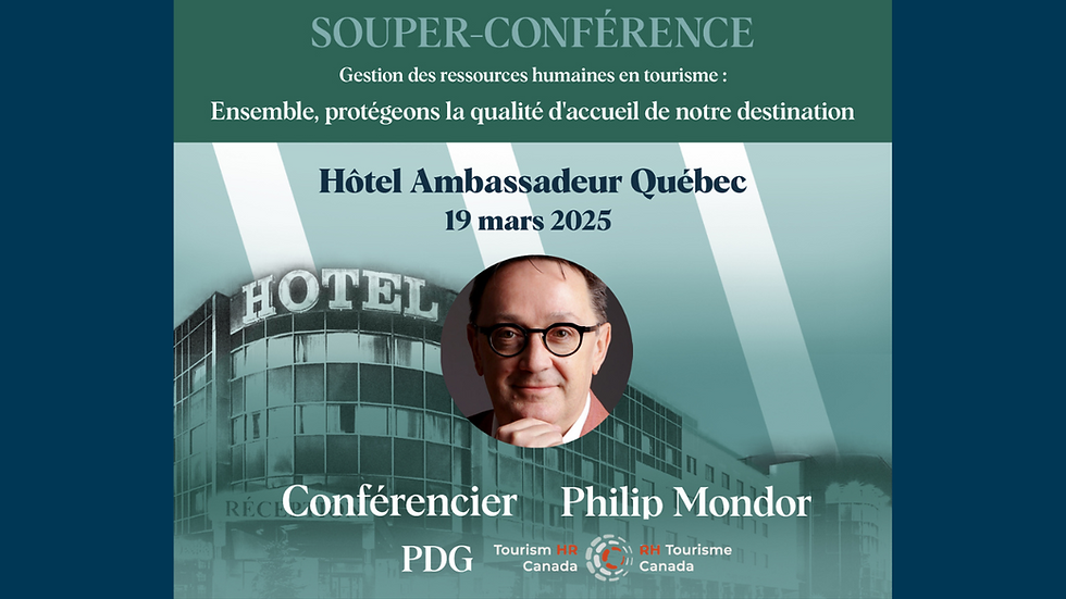 Souper Conférence : Gestion des RH en tourisme