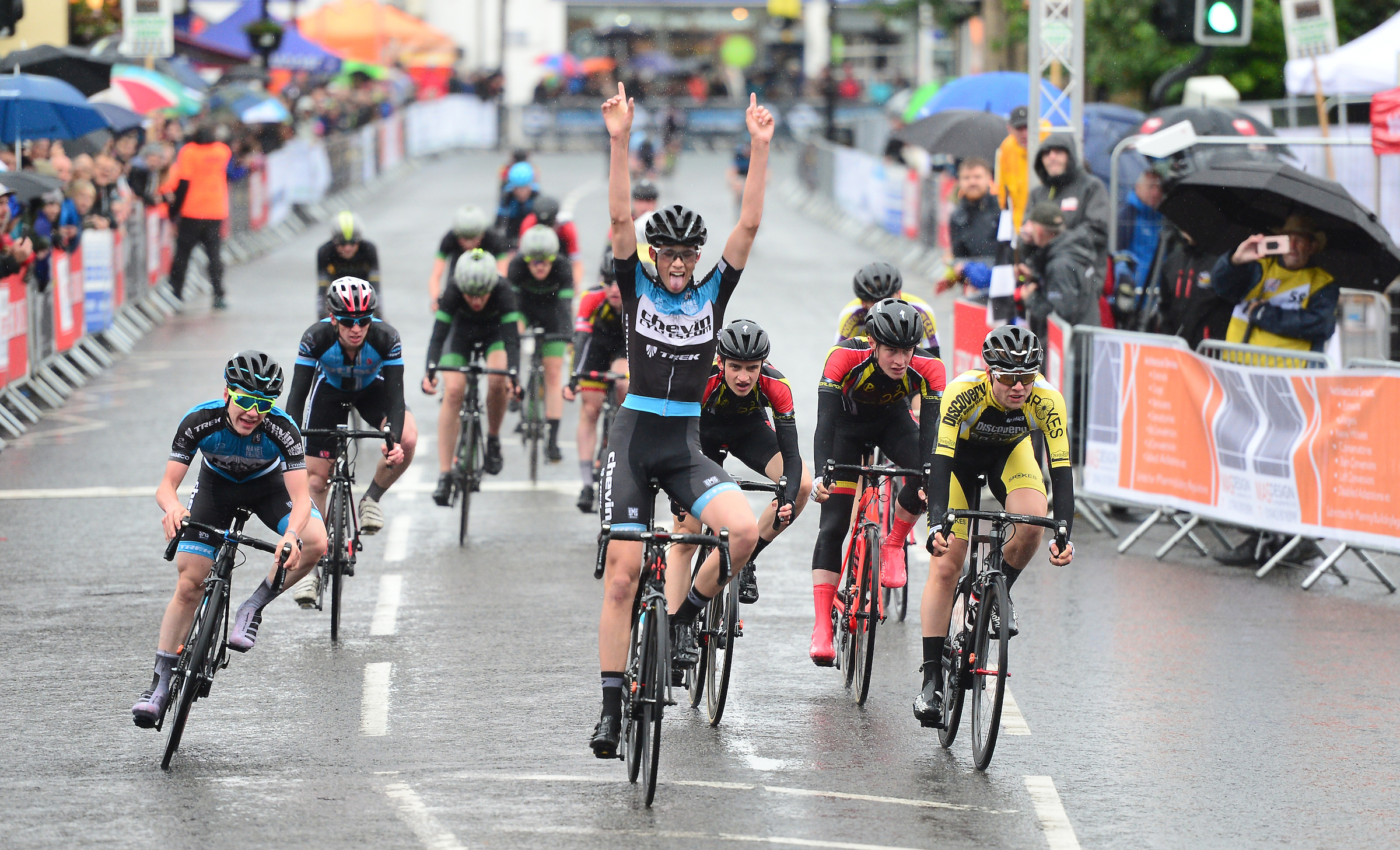 Sam Watson wins the Youth Boys event