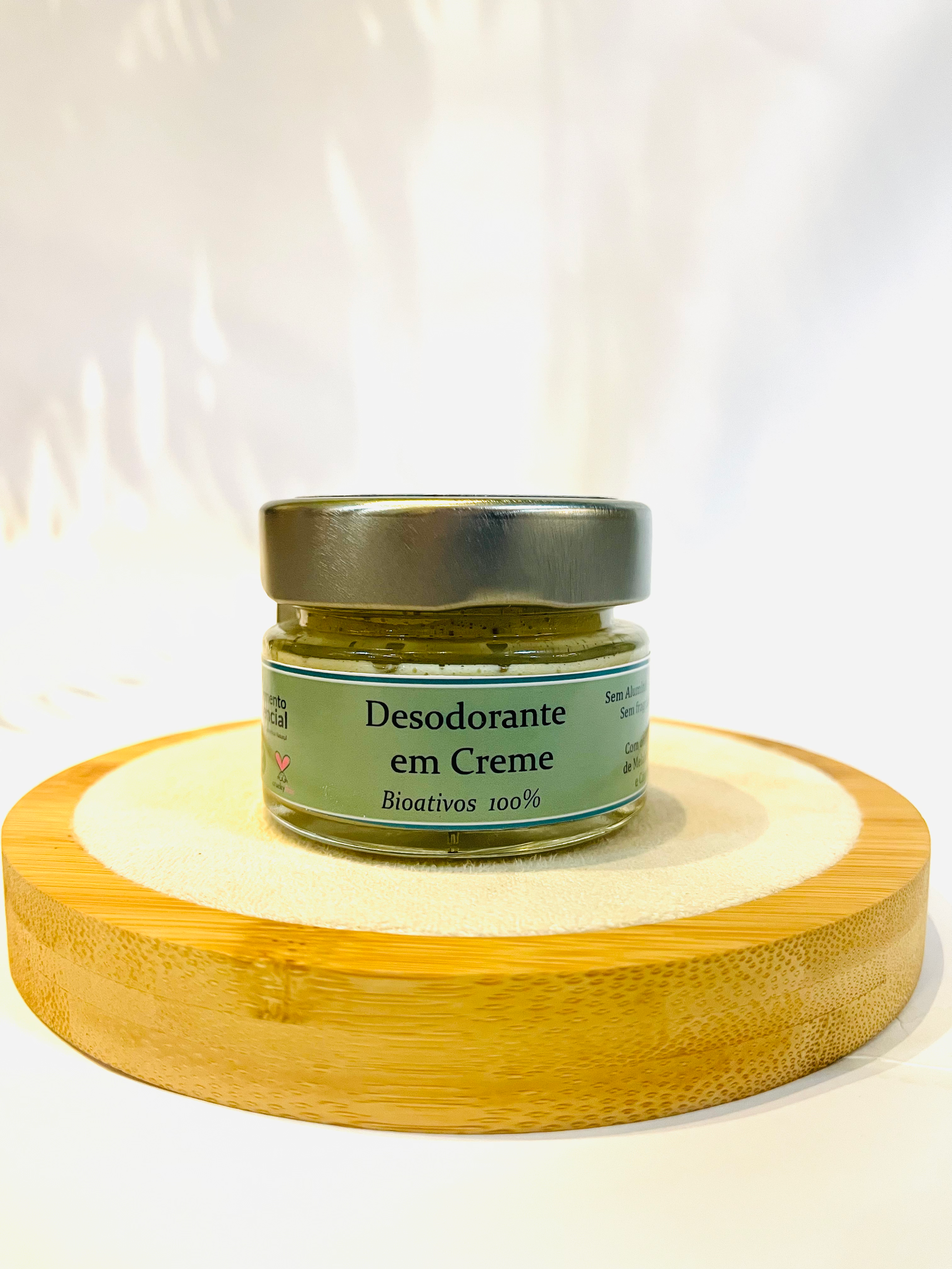 Desodorante em creme / pasta natural e vegano 