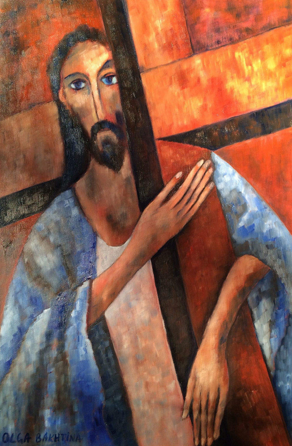 Jesus Carrying the Cross (Olga Bakhtina)