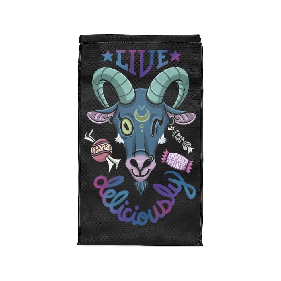 Thumbnail: "Live Deliciously" reusable lunch bag