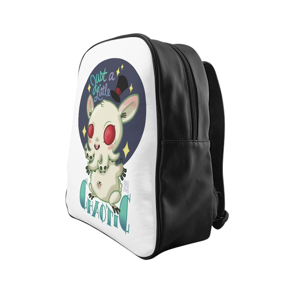 Thumbnail: "Just a Little Chaotic" school backpack