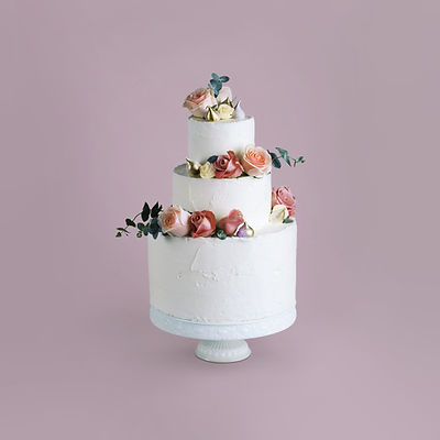 Decorated Cake with Flowers