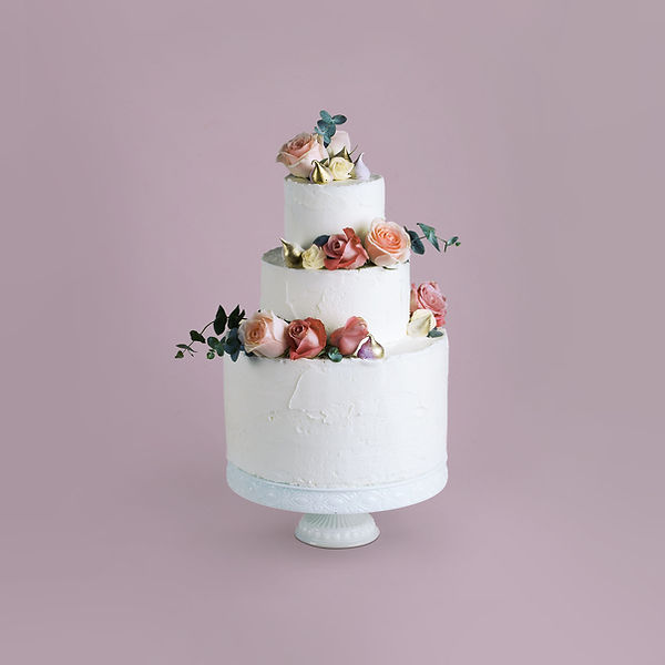 Decorated Cake with Flowers
