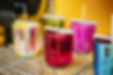 Colored luxury candle jars you can choose from at the Nose Best Candle Making experience in bushwick brooklyn 