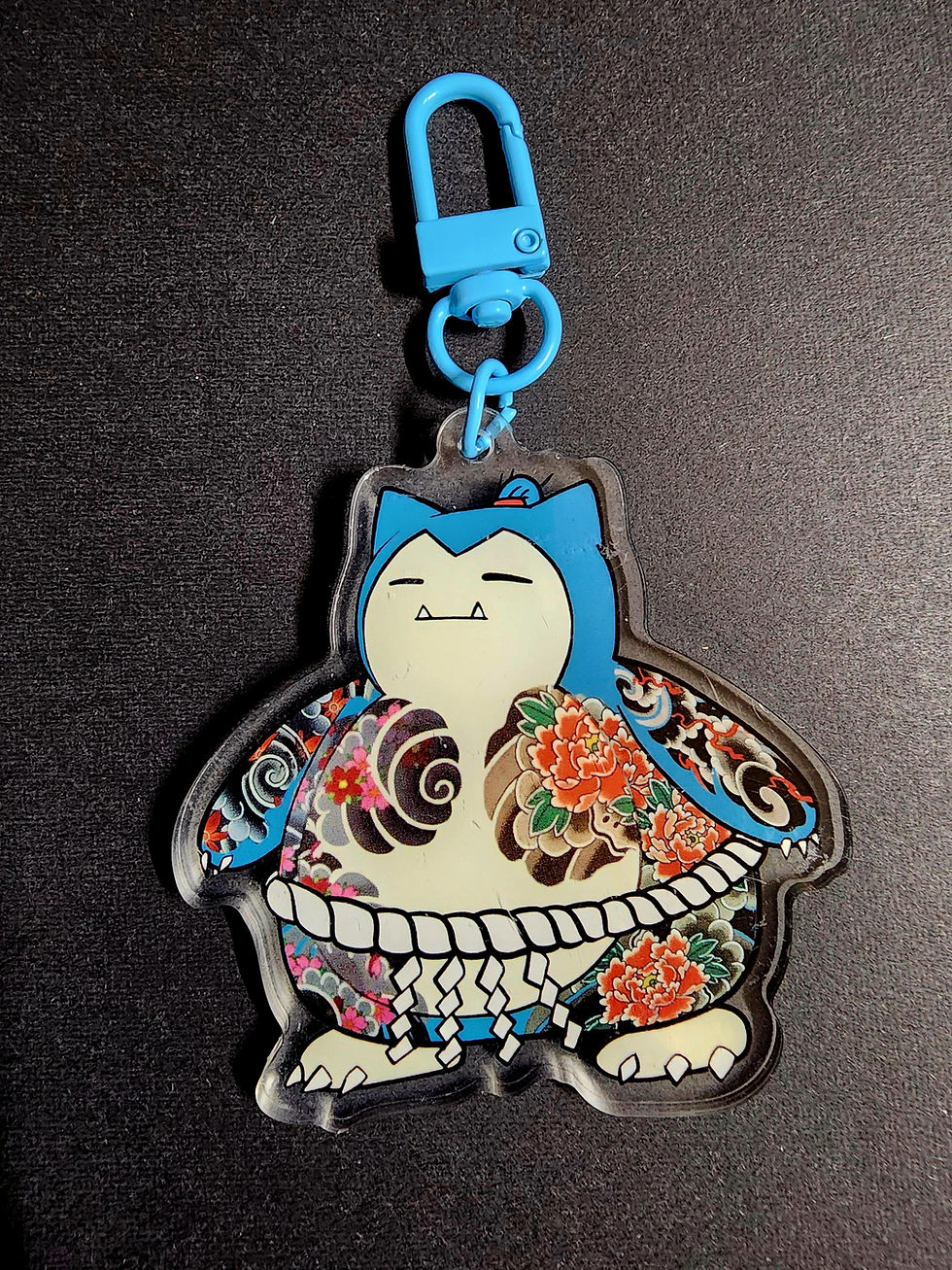 Thumbnail: Sumo Snorlax Keychain