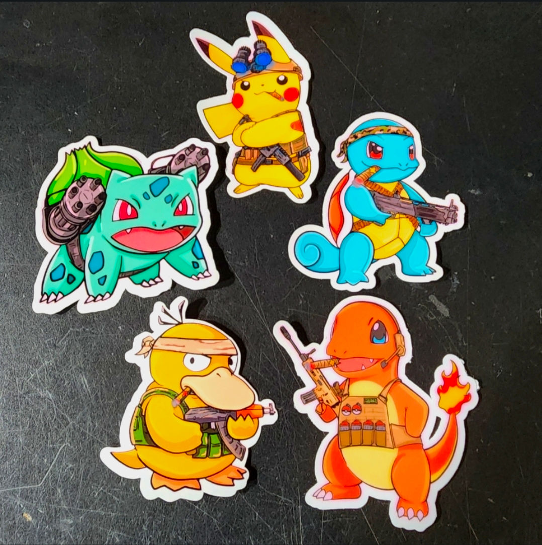 Kanto Hitsquad Stickers