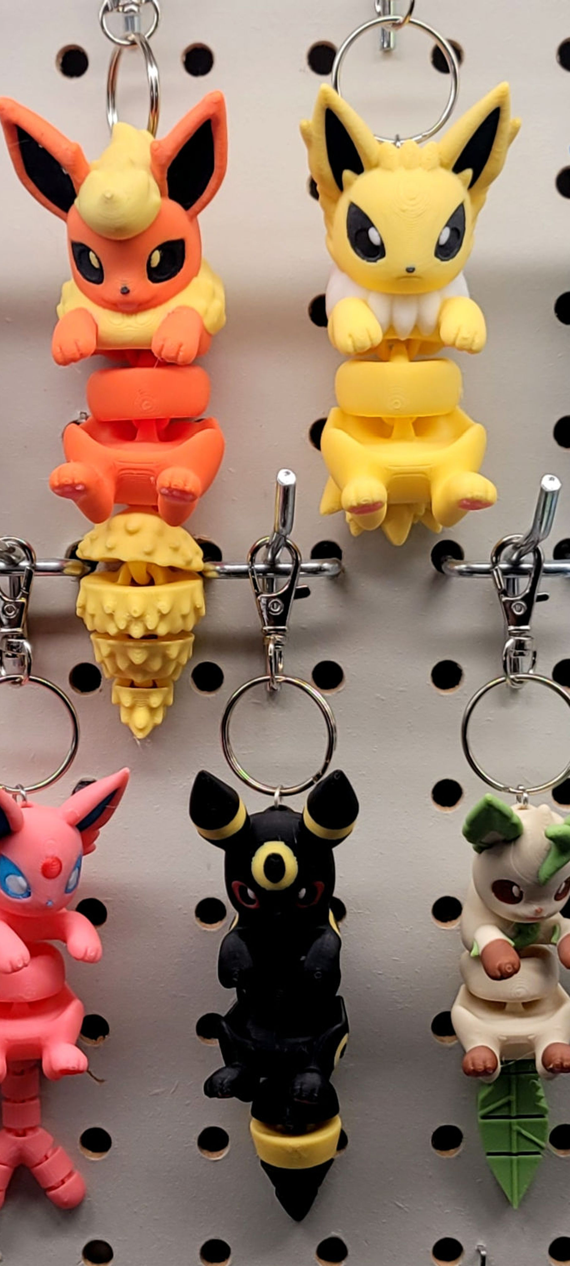 Eeveelutions 3d print Keychains