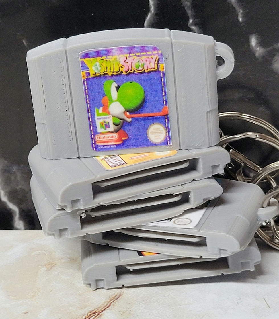 Thumbnail: N64 Game Cartridge Keychain