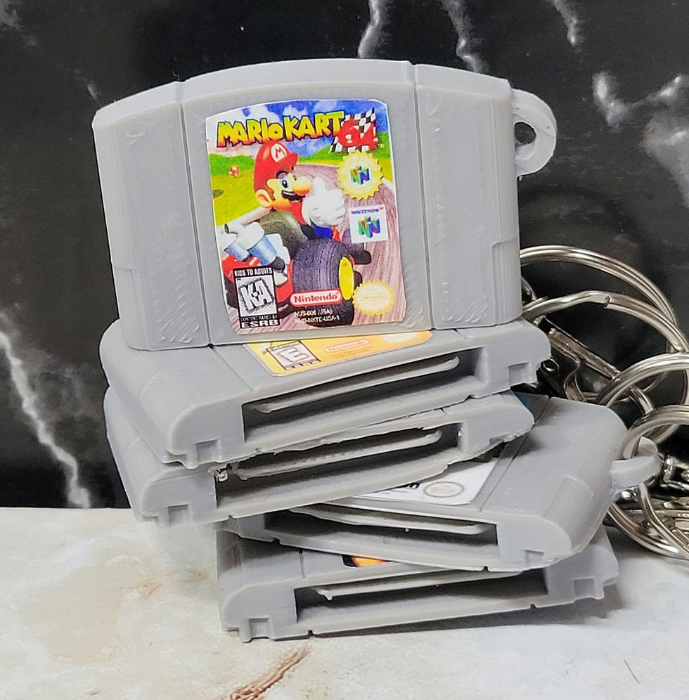 Thumbnail: N64 Game Cartridge Keychain