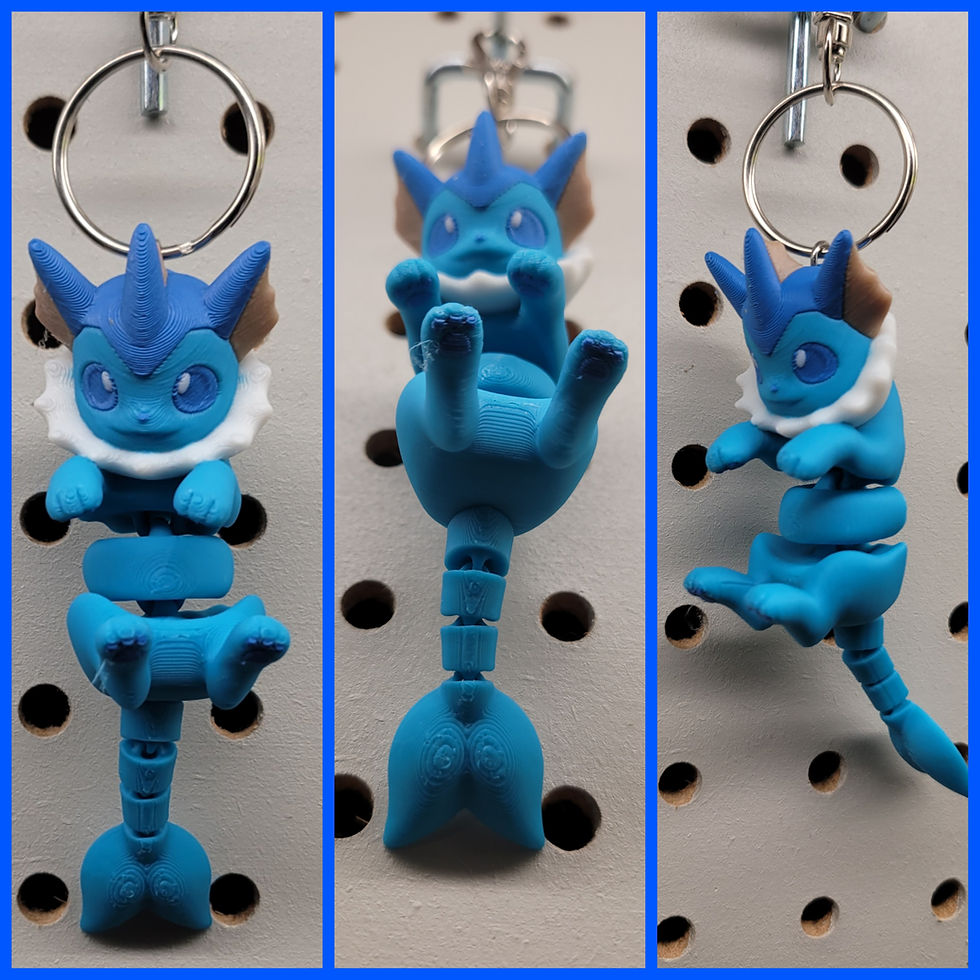 Thumbnail: Eeveelutions 3d print Keychains