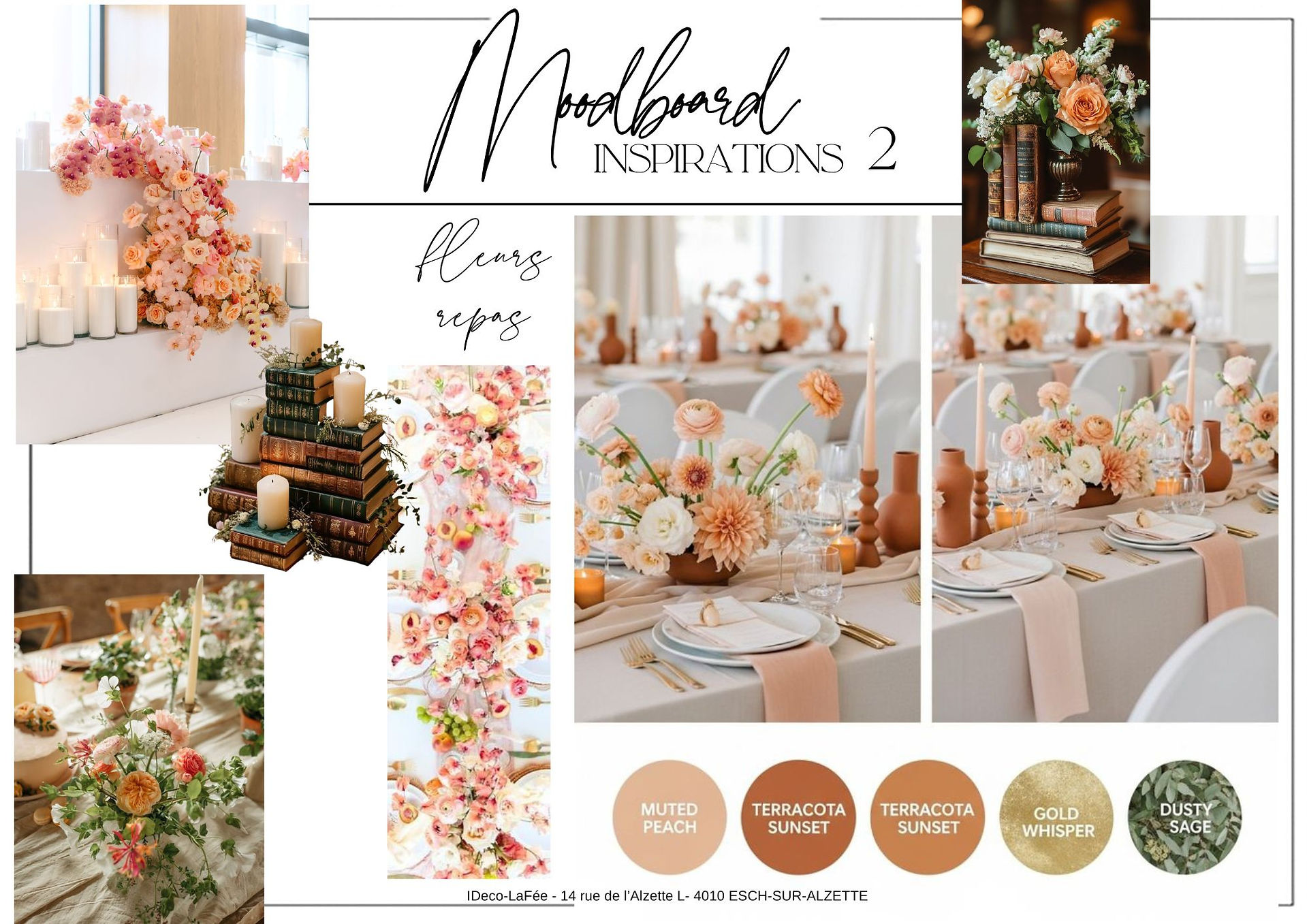 Planche d'inspiration mariage 