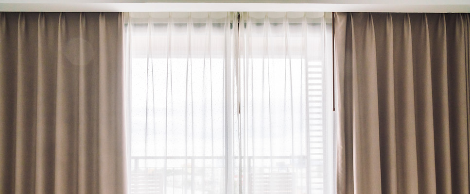 Curtain-Covered Window