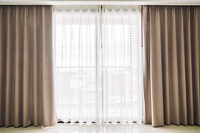 Curtain-Covered Window