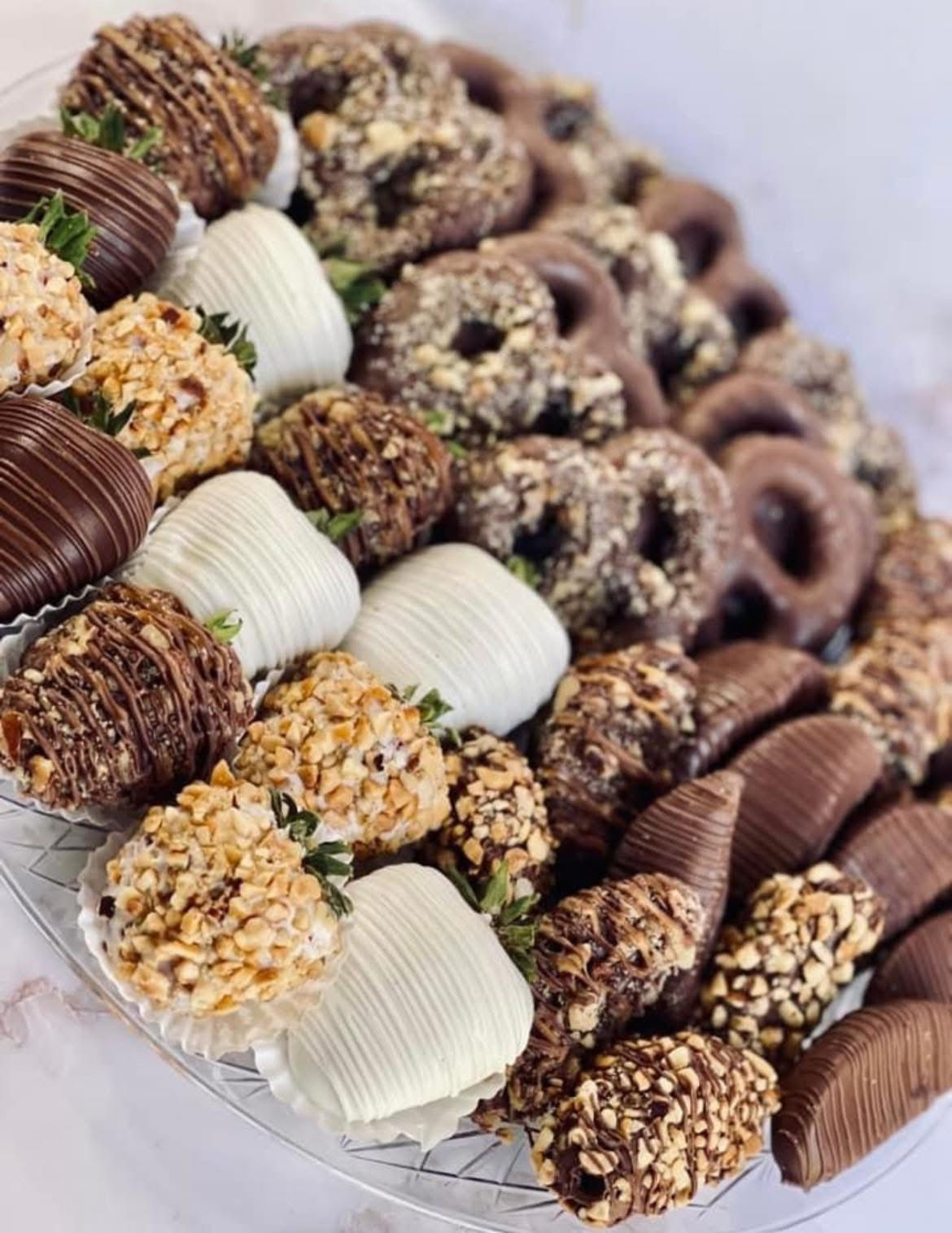 Chocolate Dipped Fruit Platter