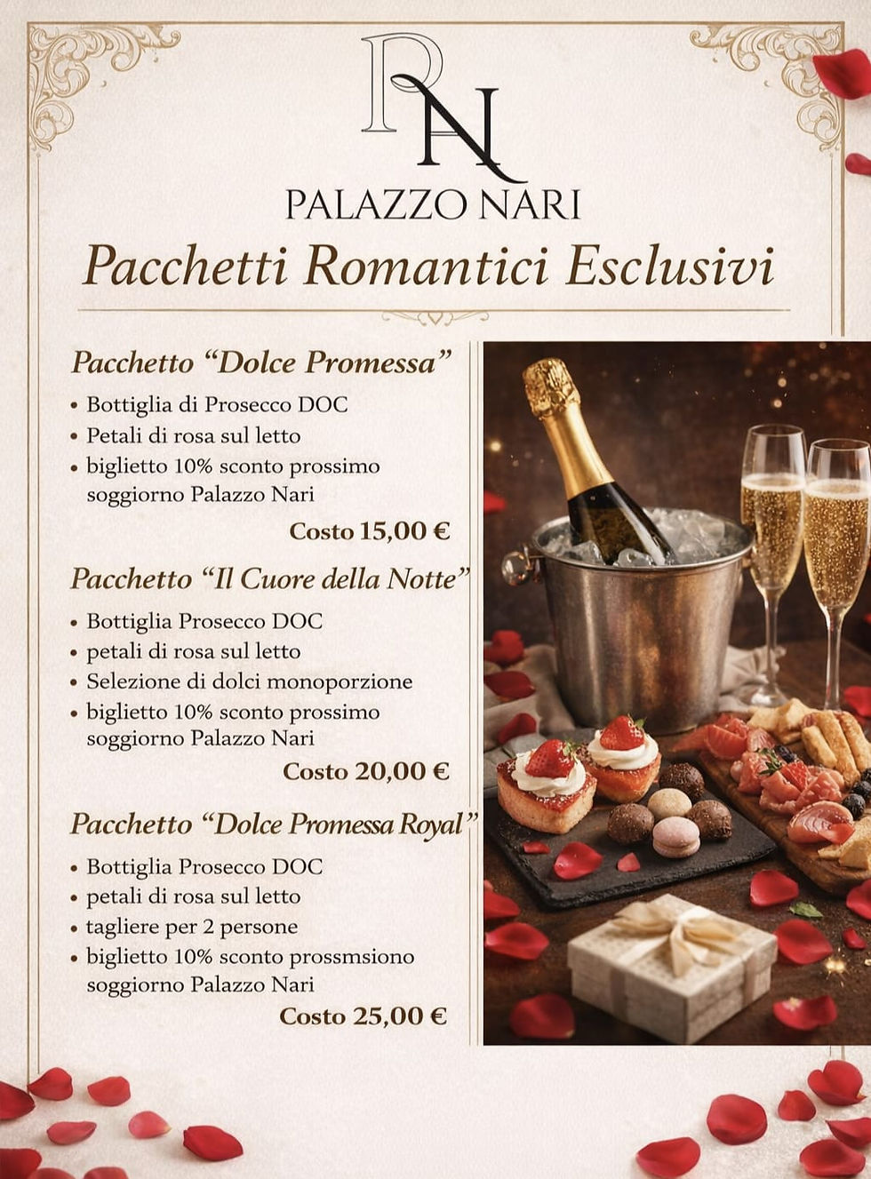 Pacchetti romantici esclusivi 