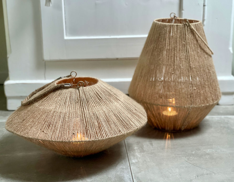 Miniaturbild: Windlicht Jute (hoch)