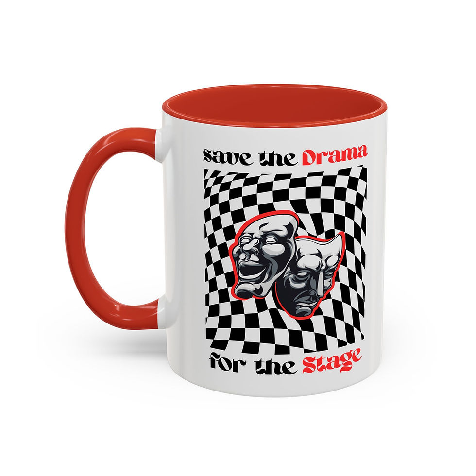 Thumbnail: "Save The Drama" Mug (Red & Black)