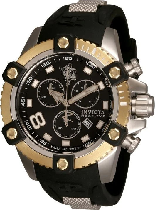 Invicta mens 48mm swiss quartz chronograph limited edition stainless steel watch sale