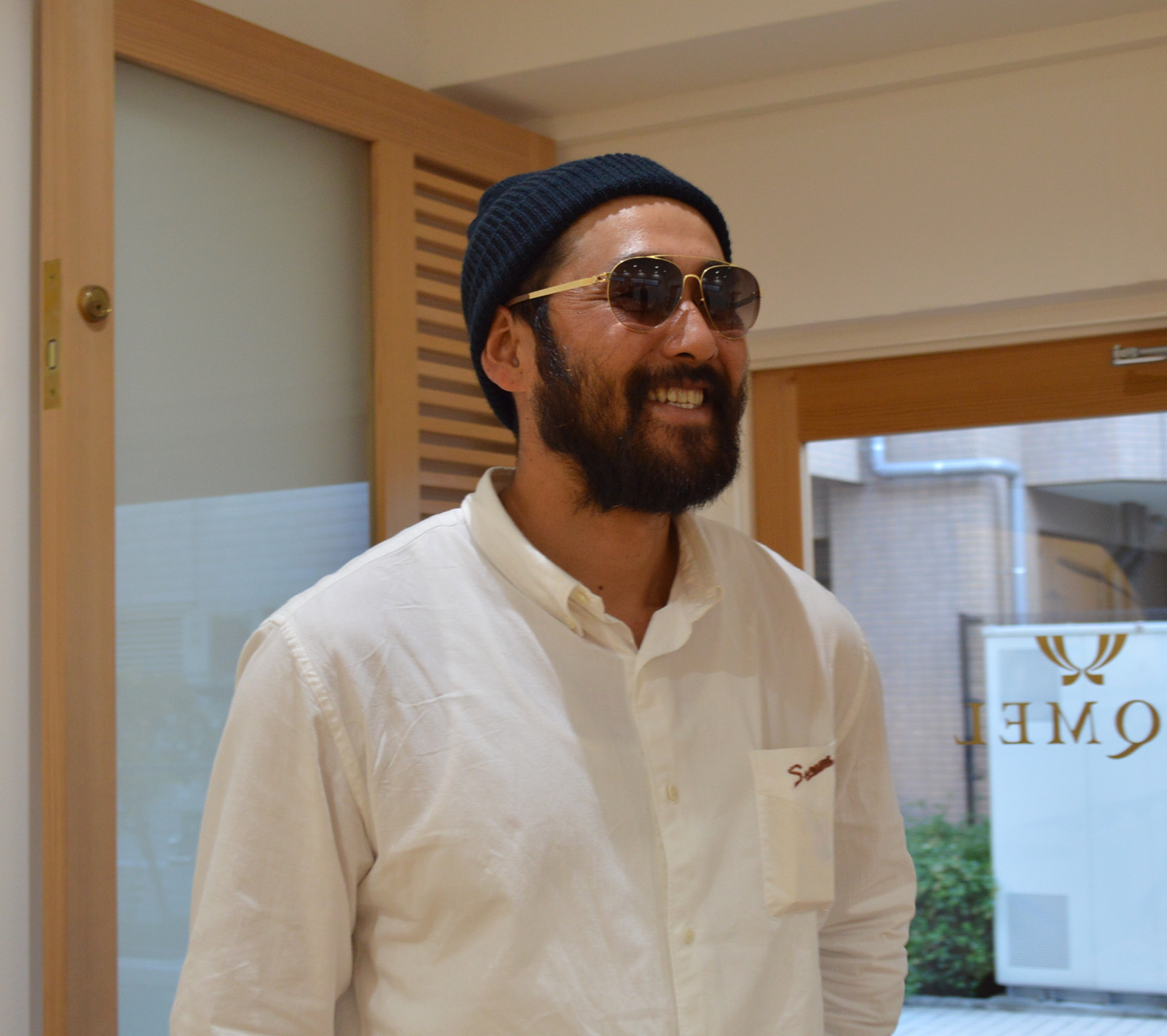 wearing with MYKITA