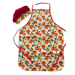 Conjunto Avental e touca de Cozinha Adulto